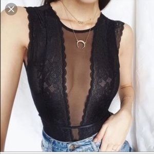 Lace Mesh Bodysuit